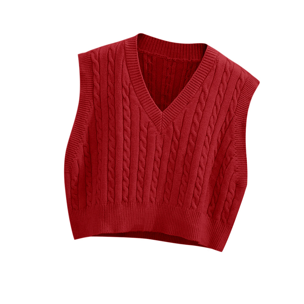 usvara Womens Cable Knit Sweater Vest