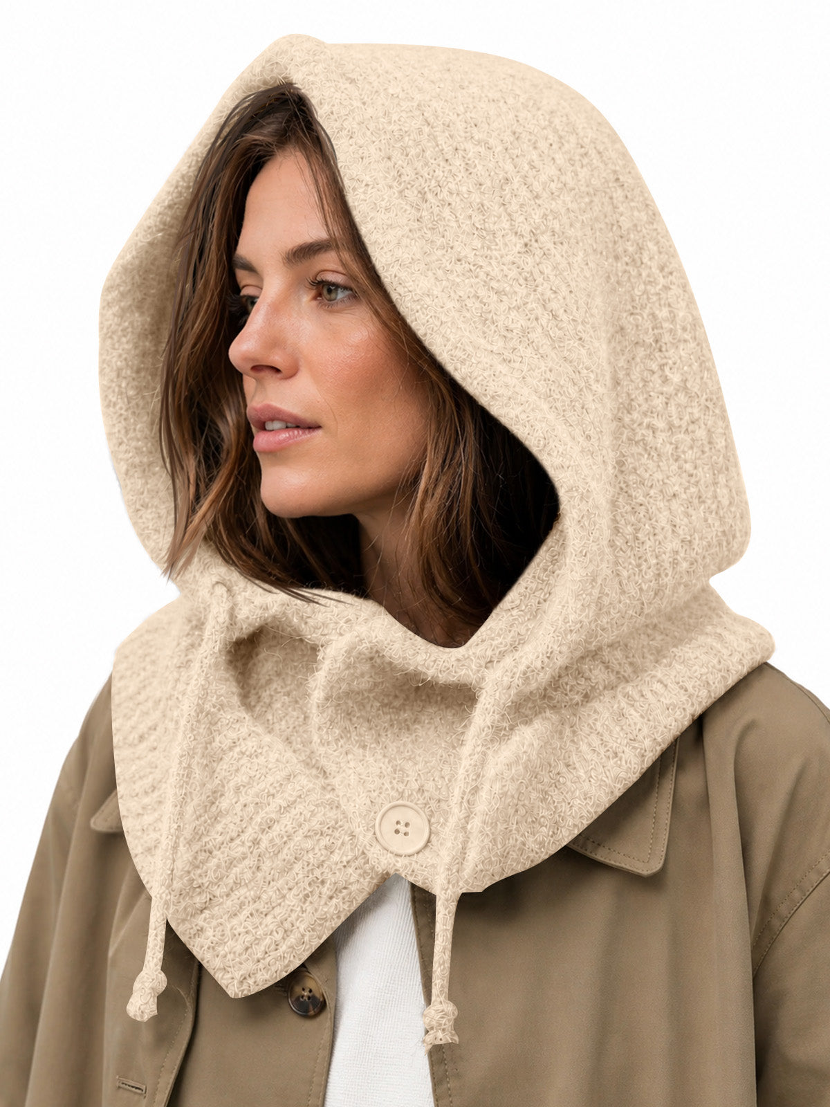 usvara Womens Balaclava Scarf Hats with Strings