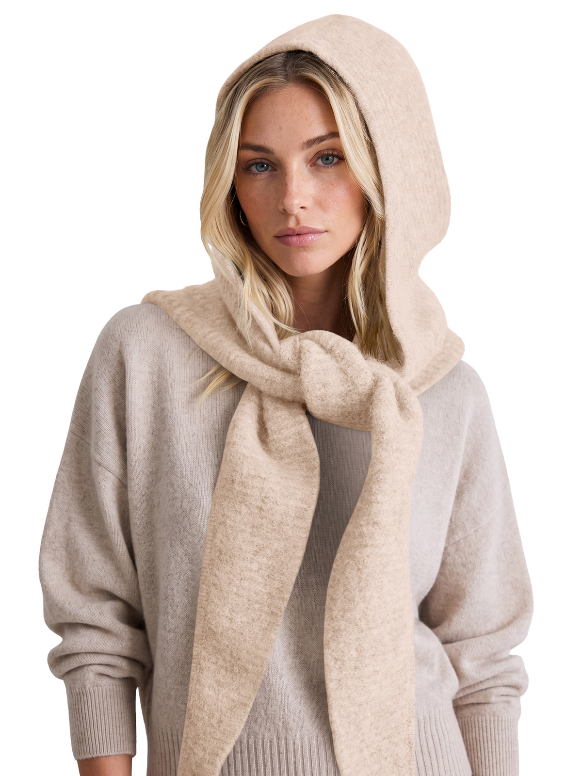 usvara Women 2-in-1 Knit Balaclava Scarf Hats