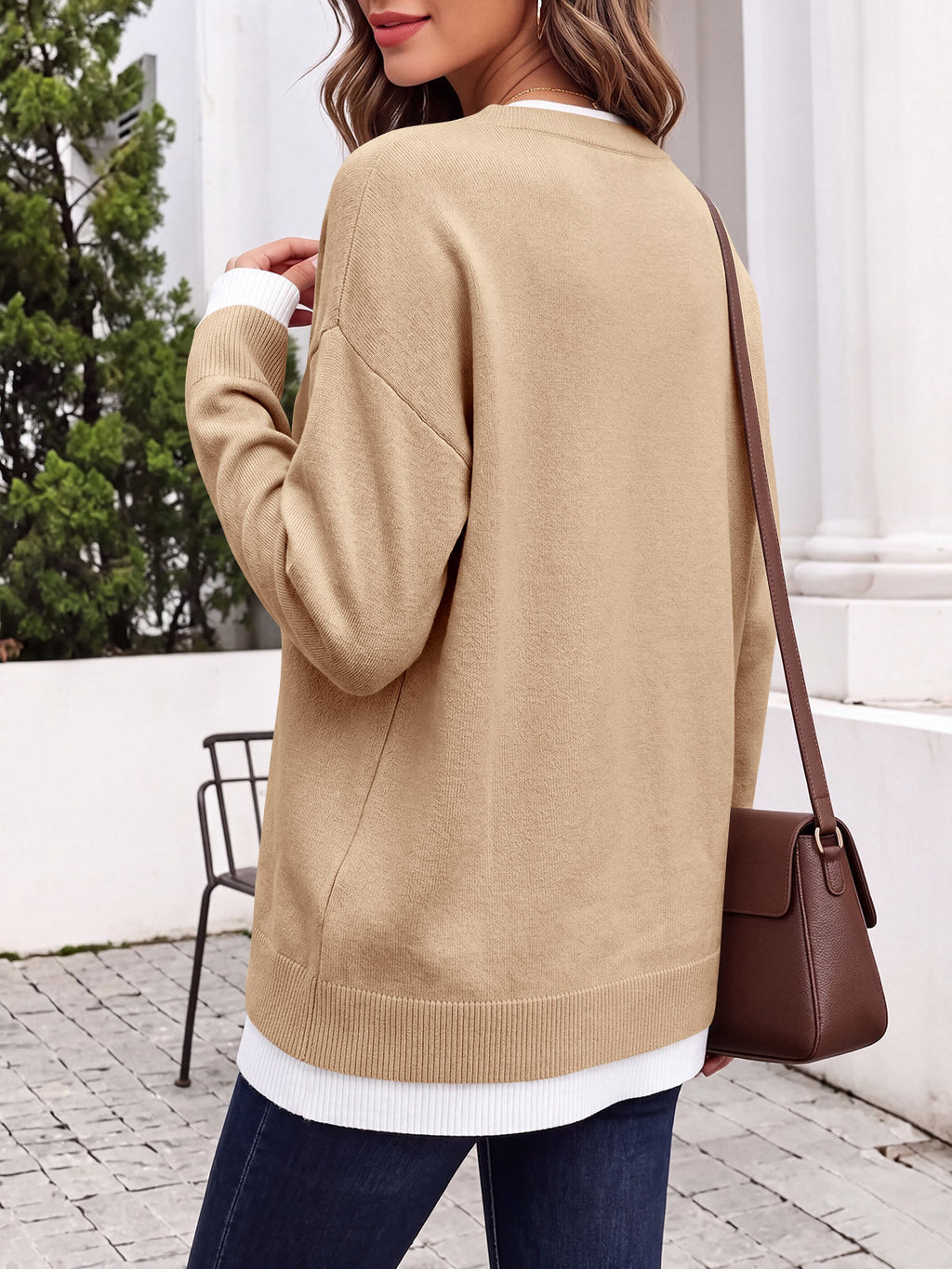 usvara Womens Fall Crewneck Pullover Sweater