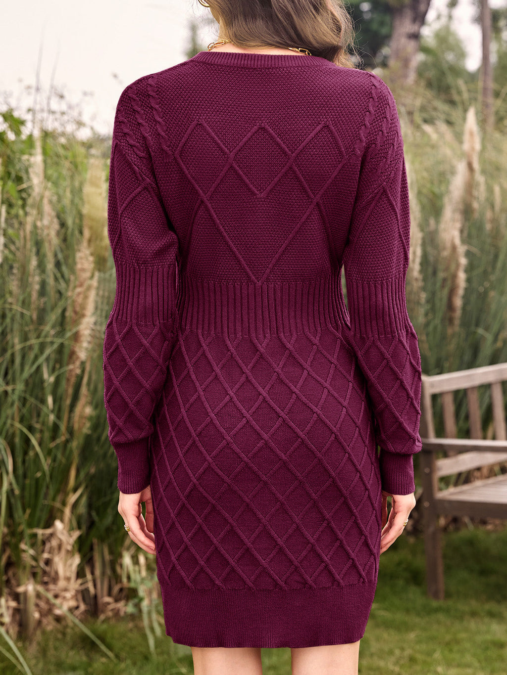 usvara Womens Bodycon Mini Sweater Dress